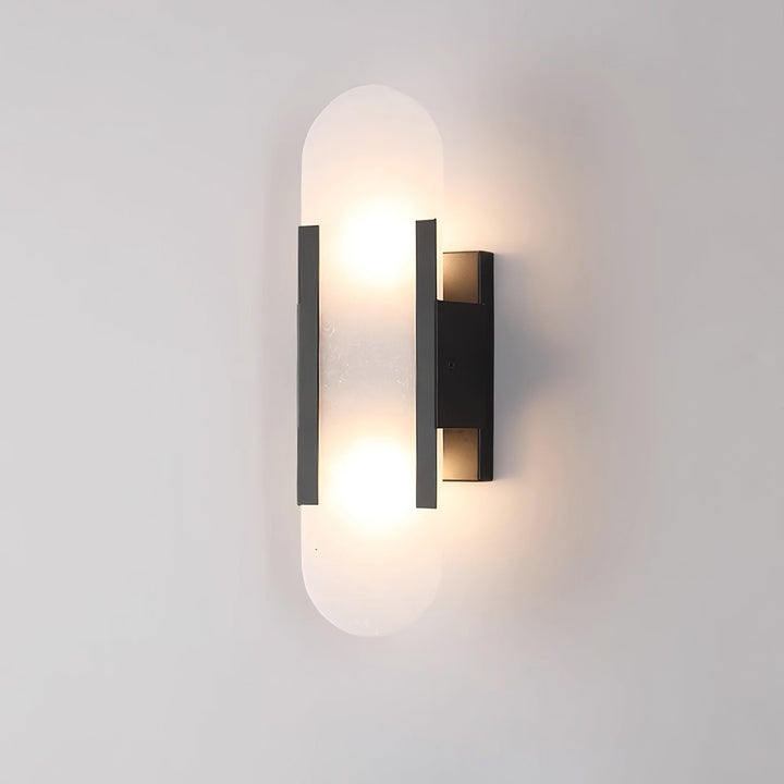 AlabasterGlow | Elegant Handcrafted Alabaster Wall Sconce Lighting 0