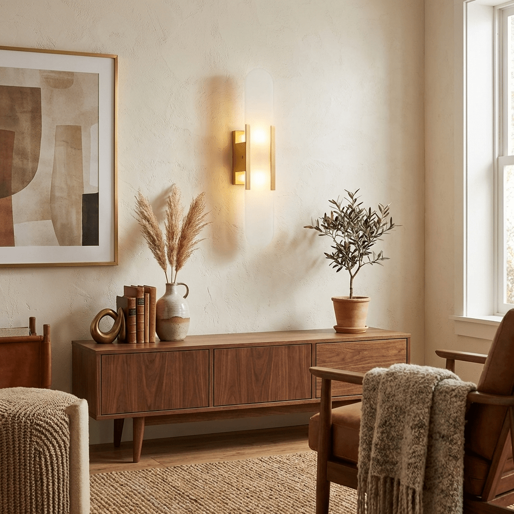 AlabasterGlow | Elegant Handcrafted Alabaster Wall Sconce Lighting 5