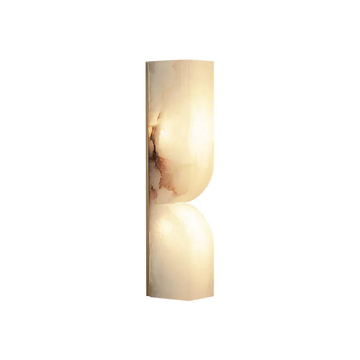 AlabasterGlow | Elegant Natural Stone Wall Sconce Light Fixture 1