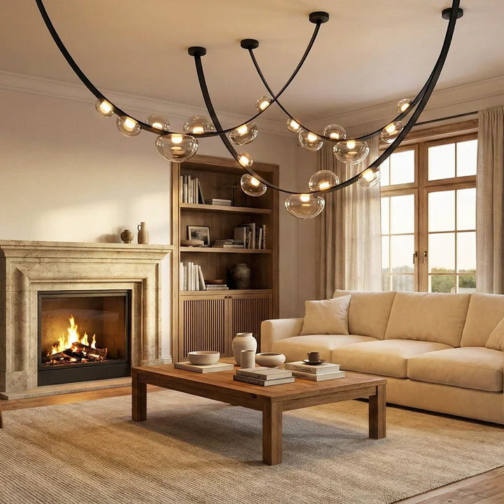 Dewara | Elegant Artistic Glass Kitchen Pendant Lighting Fixture 10