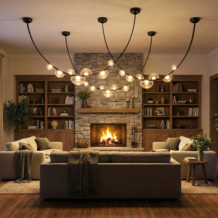 Dewara | Elegant Artistic Glass Kitchen Pendant Lighting Fixture 12