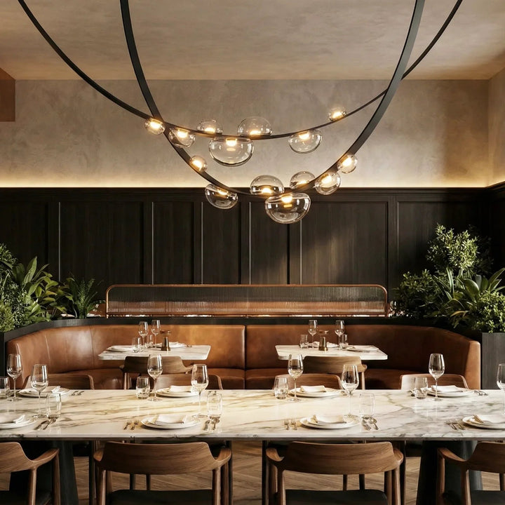 Dewara | Elegant Artistic Glass Kitchen Pendant Lighting Fixture 8