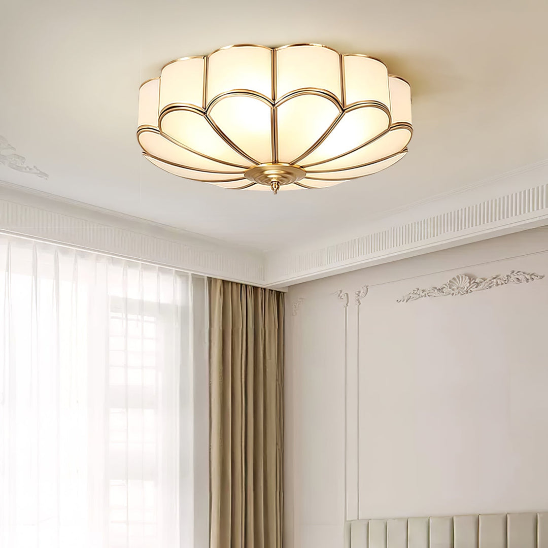 FloraGlow | Elegant Frosted Glass Modern Ceiling Light Fixture 7