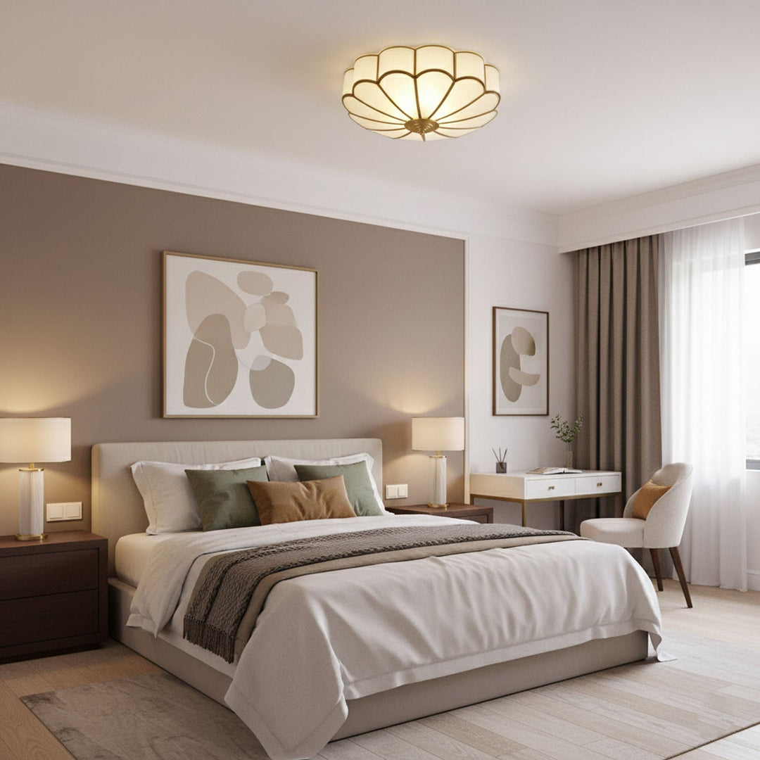 FloraGlow | Elegant Frosted Glass Modern Ceiling Light Fixture 8