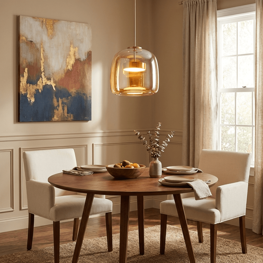 Luminara | Elegant Modern Glass Sphere Kitchen Pendant Lighting Fixture 2