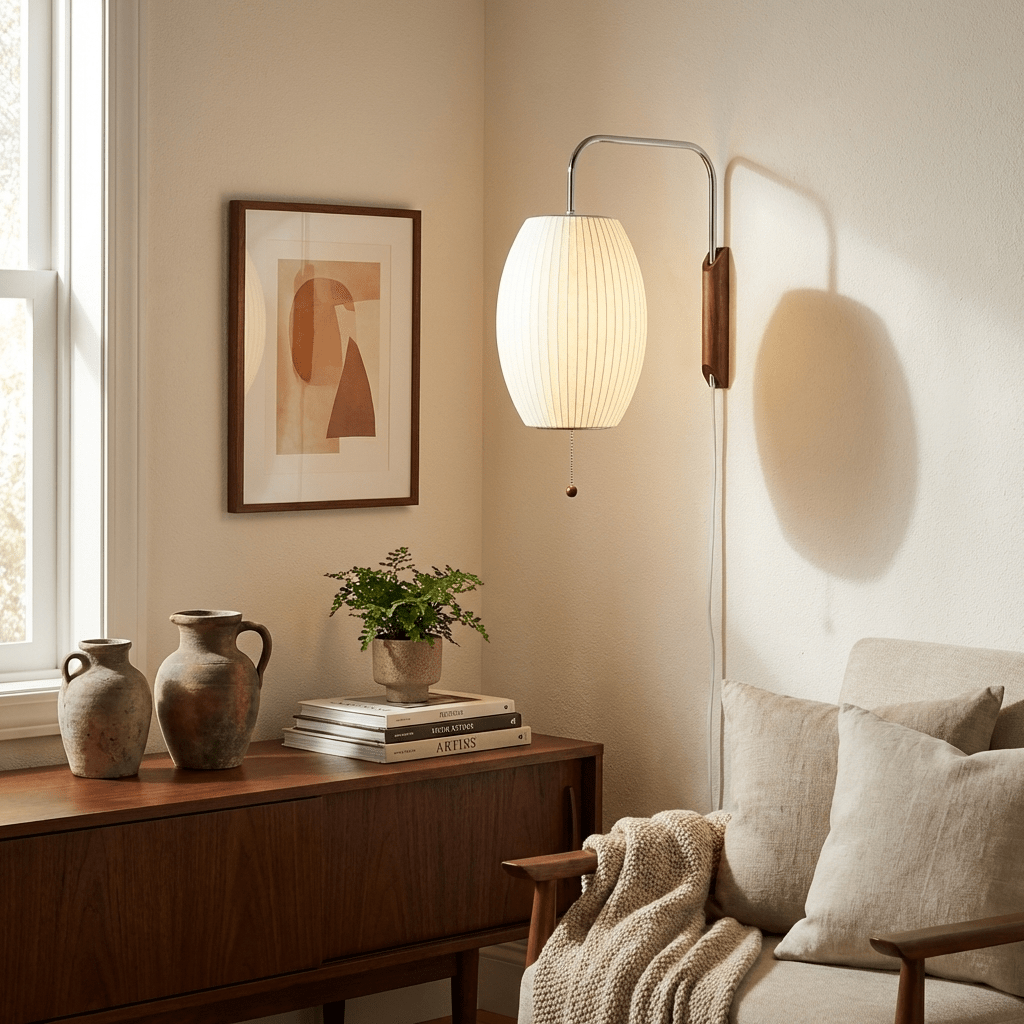 Lunara | Elegant Adjustable Plug-In Wall Sconce Light Fixture 4