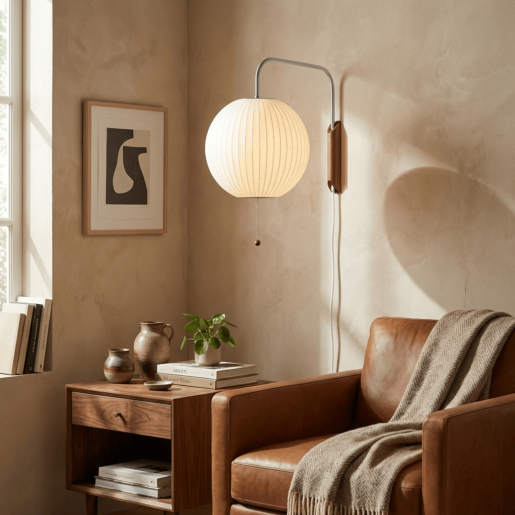 Lunara | Elegant Adjustable Plug-In Wall Sconce Light Fixture 8