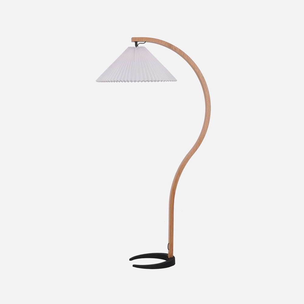 NordicBeam | Stylish Scandinavian Beech Wood Floor Lamp for Living Room 0