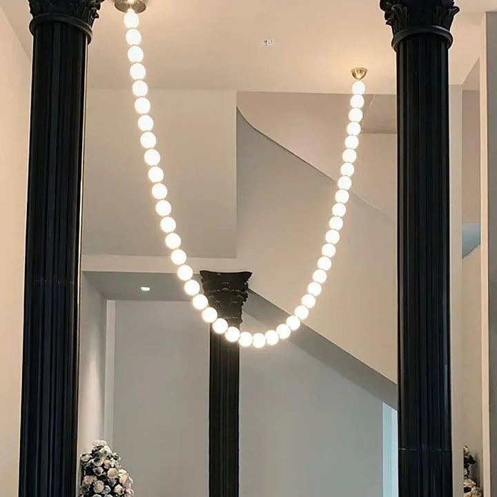 PearlGlow | Elegant Gold Modern Chandelier Light Fixture for Dining Room 10