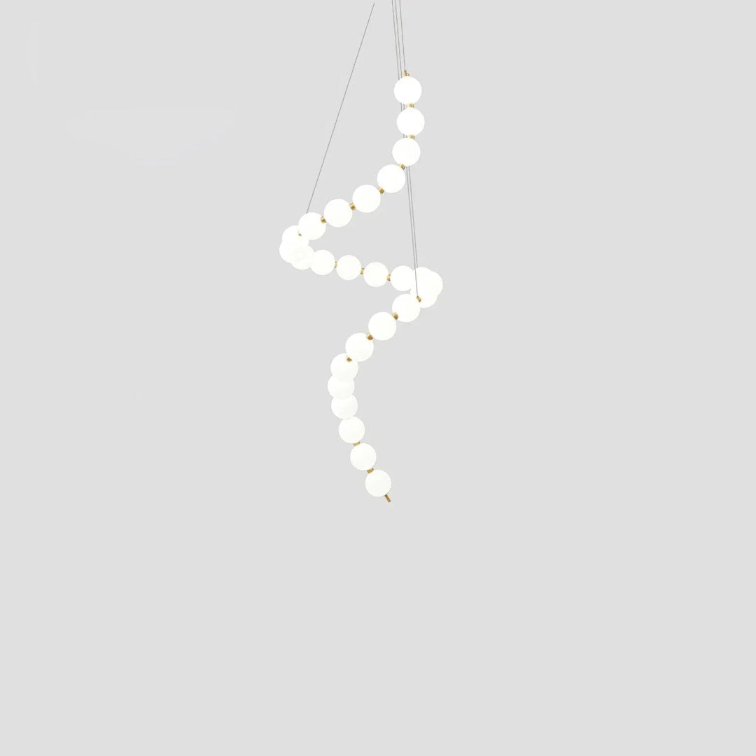 PearlSphere | Elegant Modern Gold Chandelier Light with LED Illumination 10