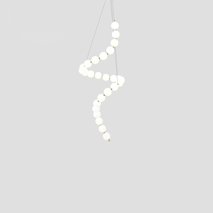 PearlSphere | Elegant Modern Gold Chandelier Light with LED Illumination 10
