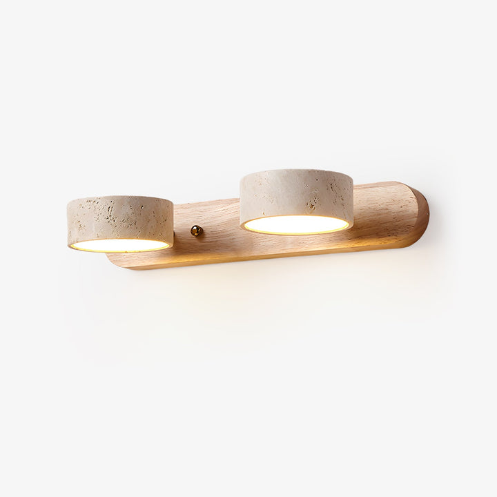 TravertineGlow | Stylish Modern Dual Wall Sconces Light Fixture 1