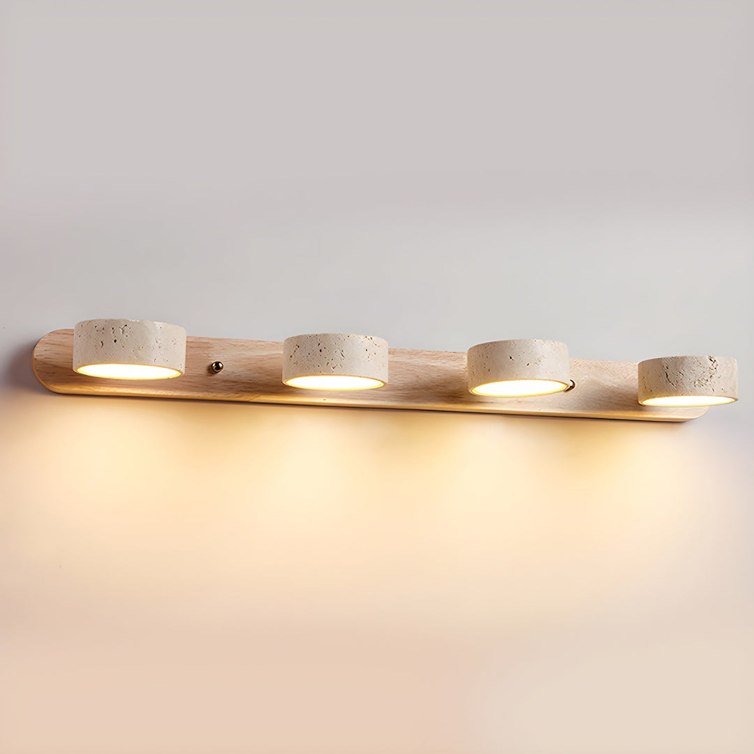TravertineGlow | Stylish Modern Dual Wall Sconces Light Fixture 11