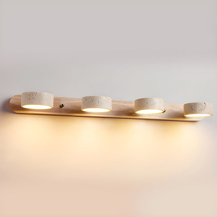 TravertineGlow | Stylish Modern Dual Wall Sconces Light Fixture 11