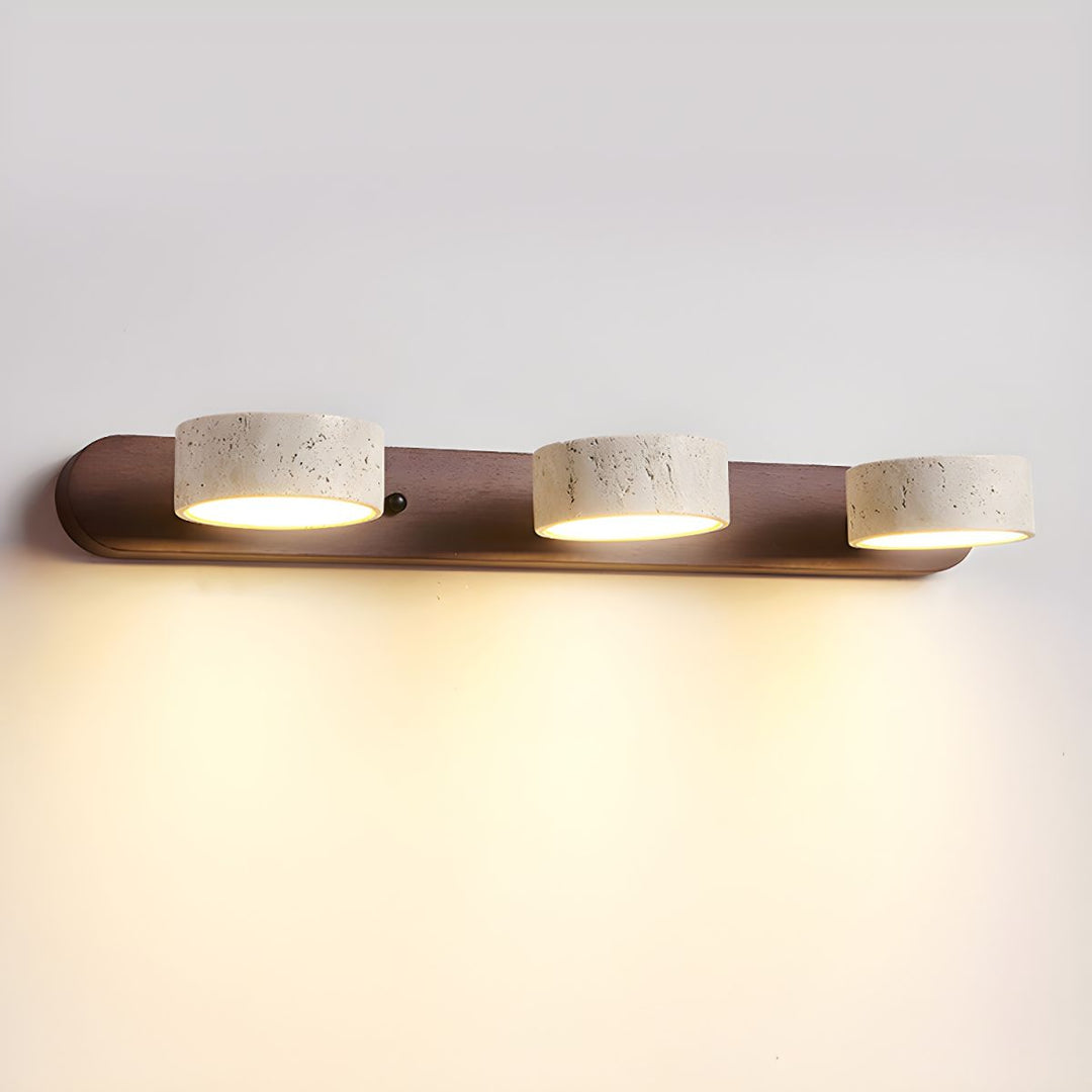 TravertineGlow | Stylish Modern Dual Wall Sconces Light Fixture 12