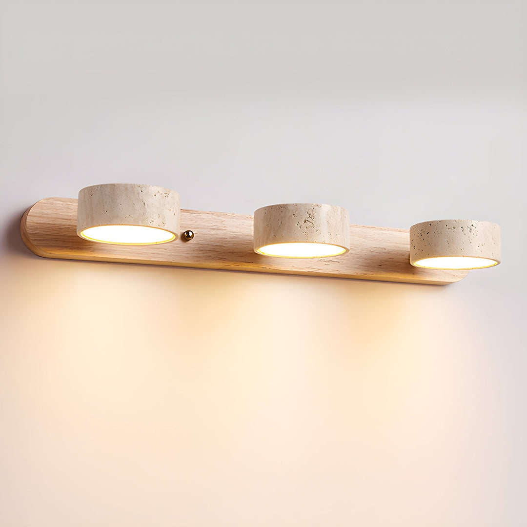 TravertineGlow | Stylish Modern Dual Wall Sconces Light Fixture 14